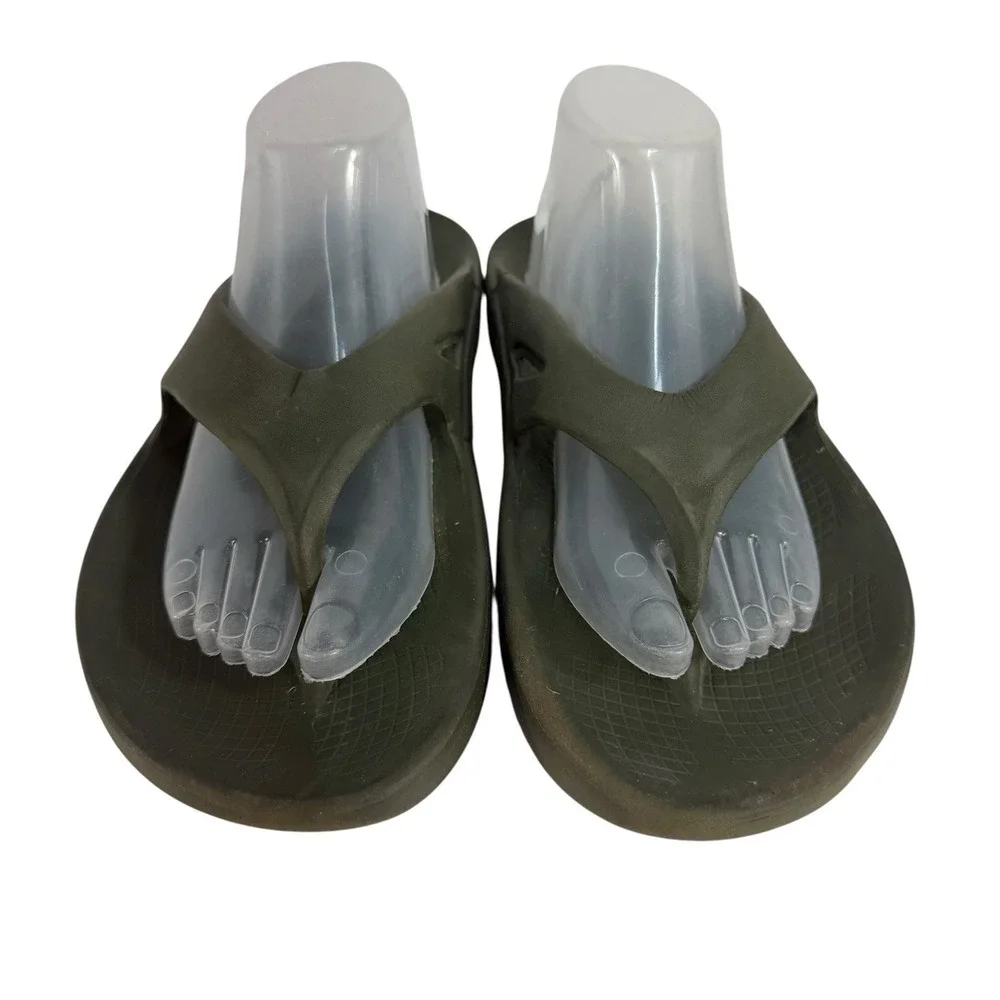 Oofos Originals EU 43 Men 10 Women 12 Sandals Green Recovery Comfort Lightweight
